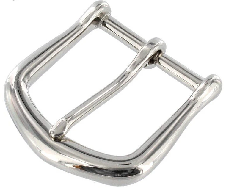 10174 Nickel Plate, Heel Bar Buckle, Solid Brass-LL, Multiple Sizes 3 10174 Nickel Plate, Heel Bar Buckle, Solid Brass-LL, Multiple Sizes