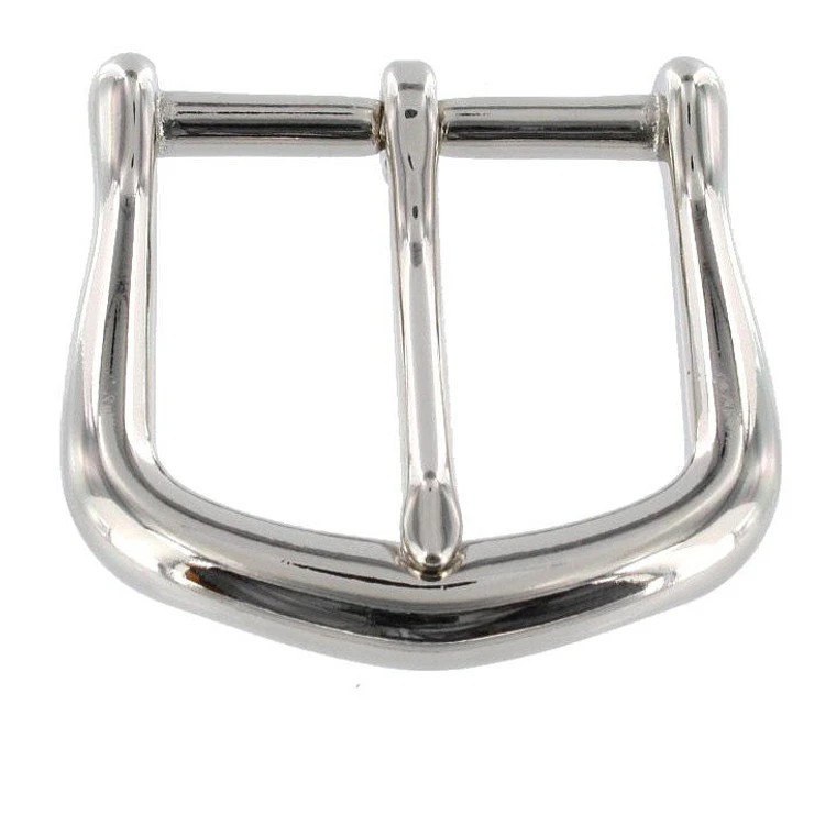 10174 Nickel Plate, Heel Bar Buckle, Solid Brass-LL, Multiple Sizes 6 10174 Nickel Plate, Heel Bar Buckle, Solid Brass-LL, Multiple Sizes - Image 4