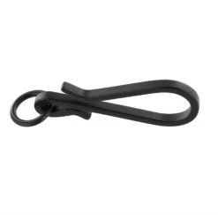 C5462 PVD Black Matte, Fish Hook Key Chain, Solid Brass-LL -Buckleguy 11.30.23 PVDBM MBKM01 97001.1701787086