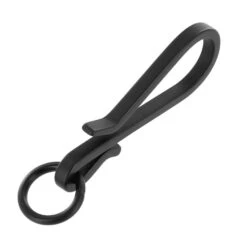 C5462 PVD Black Matte, Fish Hook Key Chain, Solid Brass-LL -Buckleguy 11.30.23 PVDBM MBKM02 17372.1701787107