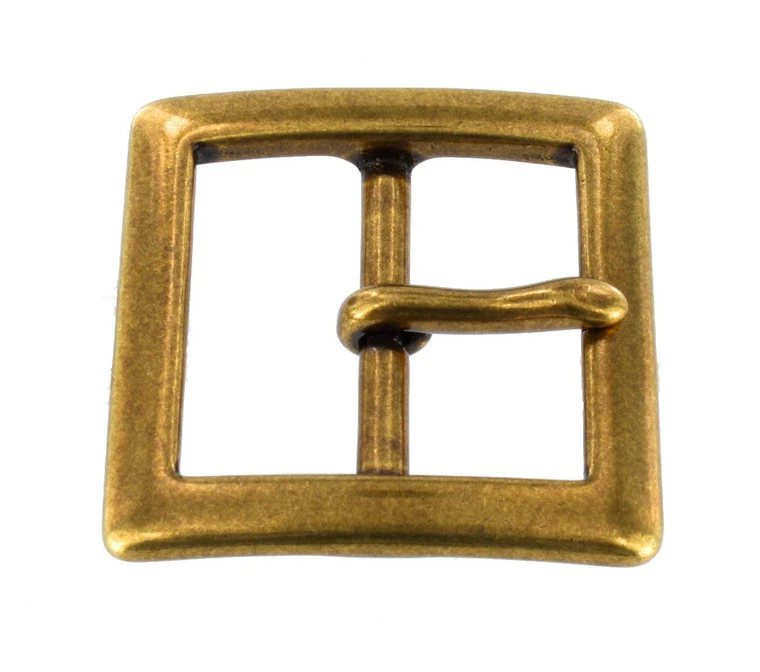 1316 Antique Brass, Center Bar Buckle, Solid Brass-LL, Multiple Sizes 4 1316 Antique Brass, Center Bar Buckle, Solid Brass-LL, Multiple Sizes - Image 2