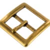 1316 Antique Brass, Center Bar Buckle, Solid Brass-LL, Multiple Sizes -Buckleguy 1316 1I DOEB3 73458.1698936703