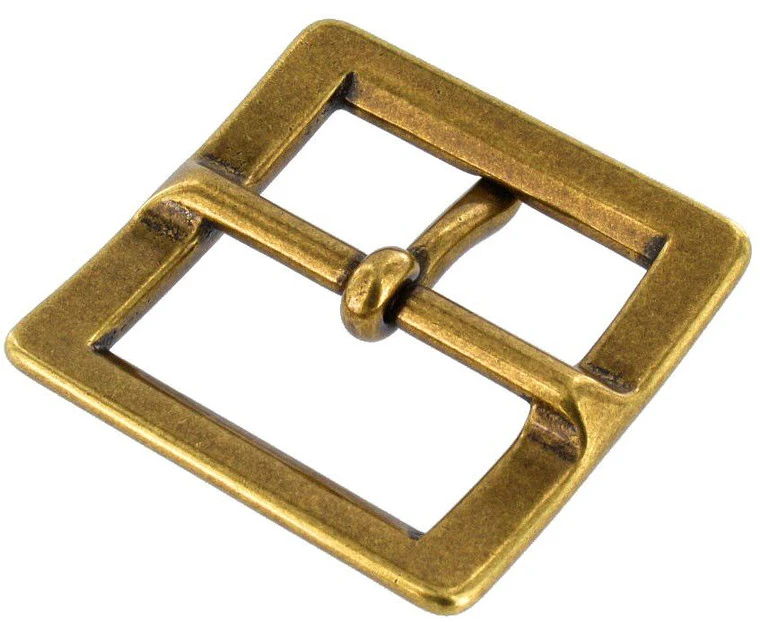 1316 Antique Brass, Center Bar Buckle, Solid Brass-LL, Multiple Sizes 5 1316 Antique Brass, Center Bar Buckle, Solid Brass-LL, Multiple Sizes - Image 3