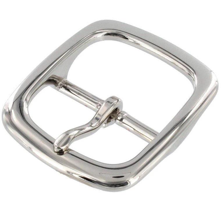 1382 Nickel Plate, Center Bar Buckle, Solid Brass-LL, Multiple Sizes 3 1382 Nickel Plate, Center Bar Buckle, Solid Brass-LL, Multiple Sizes