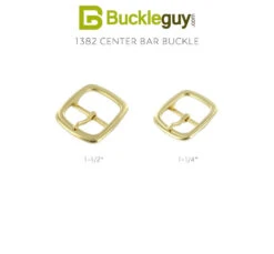 1382 Natural Brass, Center Bar Buckle, Solid Brass-LL, Multiple Sizes 9 1382 Natural Brass, Center Bar Buckle, Solid Brass-LL, Multiple Sizes -Buckleguy 1382 BOCR2 60164.1700584305