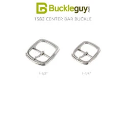 1382 Nickel Plate, Center Bar Buckle, Solid Brass-LL, Multiple Sizes 9 1382 Nickel Plate, Center Bar Buckle, Solid Brass-LL, Multiple Sizes -Buckleguy 1382 NP 62457.1700584282