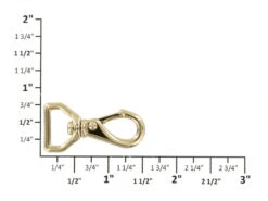 220 1/2" Gold Plate, Mini Swivel Lever Snap, Solid Brass-LL 9 220 1/2" Gold Plate, Mini Swivel Lever Snap, Solid Brass-LL -Buckleguy 220 0I GP LL O 39740.1577385953