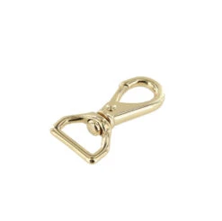 220 1/2" Gold Plate, Mini Swivel Lever Snap, Solid Brass-LL 8 220 1/2" Gold Plate, Mini Swivel Lever Snap, Solid Brass-LL -Buckleguy 220 0I GP LL03 62952.1573499362