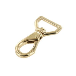 230 3/4" Gold Plate, Swivel Lever Snap, Solid Brass-LL