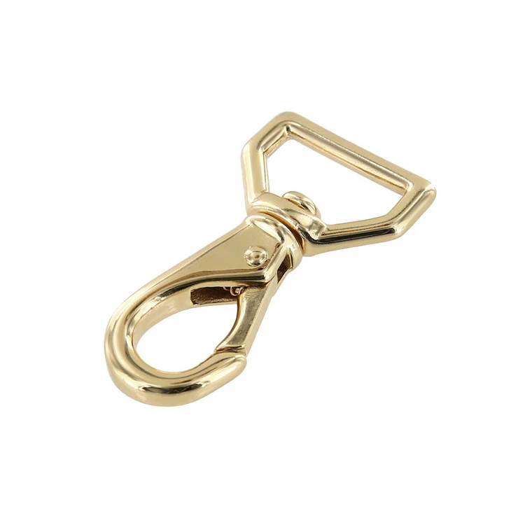 230 3/4" Gold Plate, Swivel Lever Snap, Solid Brass-LL 3 230 3/4" Gold Plate, Swivel Lever Snap, Solid Brass-LL