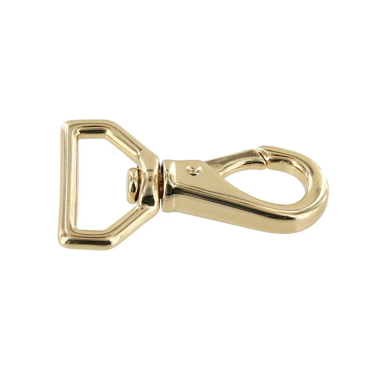 230 3/4" Gold Plate, Swivel Lever Snap, Solid Brass-LL 4 230 3/4" Gold Plate, Swivel Lever Snap, Solid Brass-LL - Image 2
