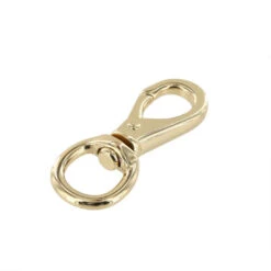 231 1/2" Gold Plate, Swivel Lever Snap, Solid Brass-LL 8 231 1/2" Gold Plate, Swivel Lever Snap, Solid Brass-LL -Buckleguy 231 0I GP LL01 32354.1573499582