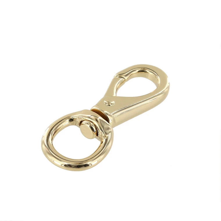 231 1/2" Gold Plate, Swivel Lever Snap, Solid Brass-LL 5 231 1/2" Gold Plate, Swivel Lever Snap, Solid Brass-LL - Image 3