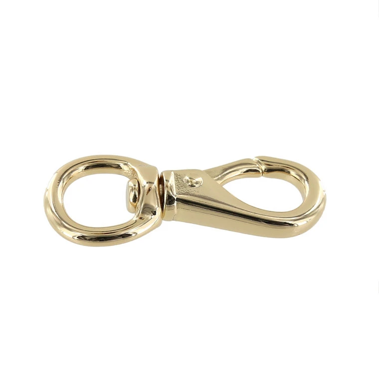 231 1/2" Gold Plate, Swivel Lever Snap, Solid Brass-LL 4 231 1/2" Gold Plate, Swivel Lever Snap, Solid Brass-LL - Image 2