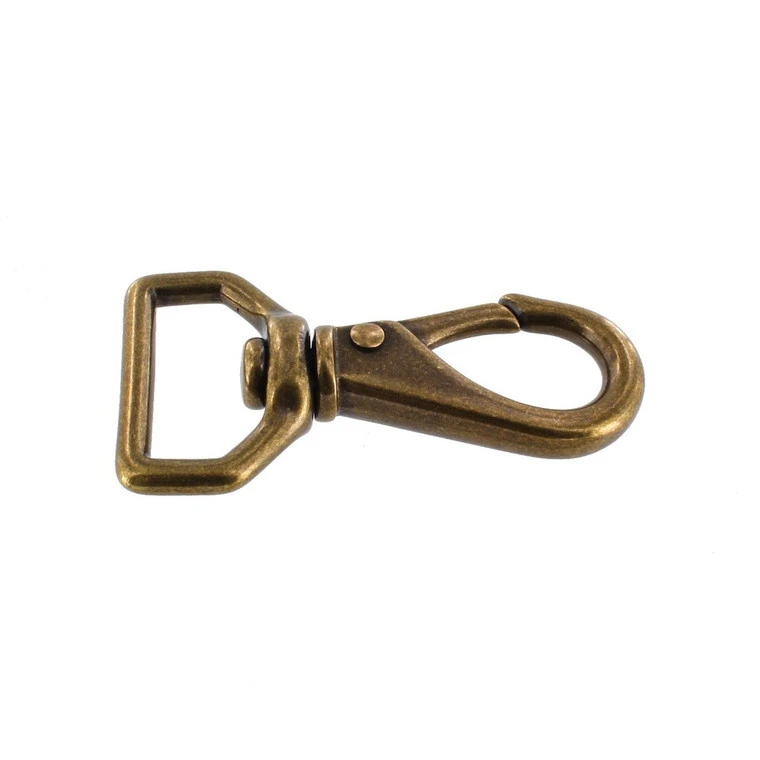 240 Antique Brass, Swivel Lever Snap, Solid Brass-LL, Multiple Sizes 4 240 Antique Brass, Swivel Lever Snap, Solid Brass-LL, Multiple Sizes - Image 2