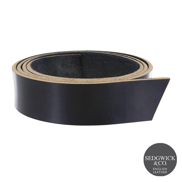 Sedgwick English Bridle Leather, Strap, Navy, 53" To 60" Long, 9-10oz 3 Sedgwick English Bridle Leather, Strap, Navy, 53" To 60" Long, 9-10oz