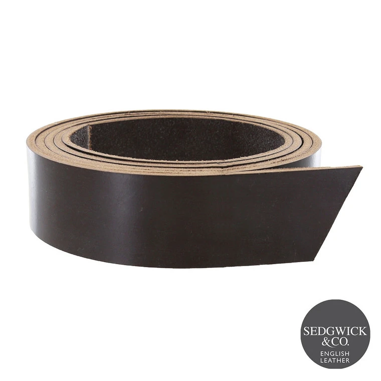 Sedgwick English Bridle Leather, Strap, Choco, 53" To 60" Long, 9-10oz 3 Sedgwick English Bridle Leather, Strap, Choco, 53" To 60" Long, 9-10oz