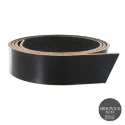 Sedgwick English Bridle Leather, Strap, Black, 53" To 60" Long, 9-10oz