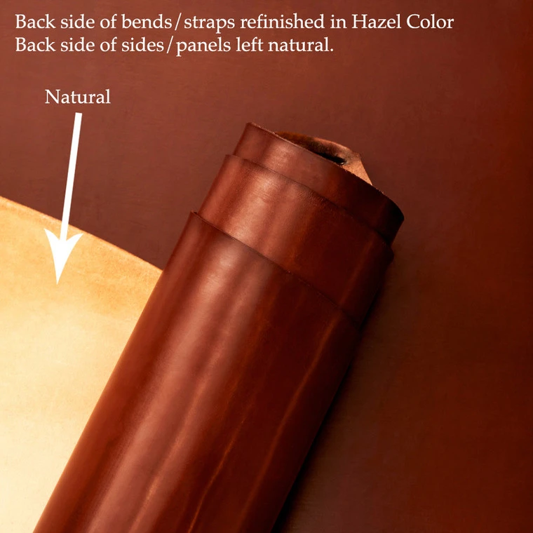 Sedgwick English Bridle Leather, Strap, Hazel, 53" To 60" Long, 9-10oz 4 Sedgwick English Bridle Leather, Strap, Hazel, 53" To 60" Long, 9-10oz - Image 2