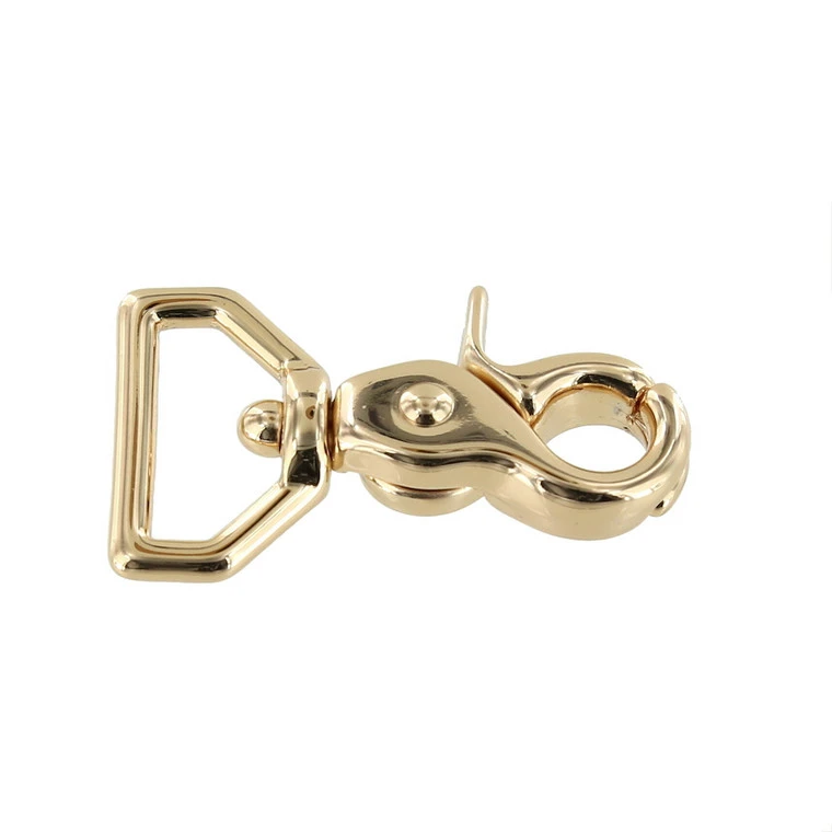 3008A 3/4" Gold Plate, Mini Swivel Trigger Snap, Solid Brass-LL 4 3008A 3/4" Gold Plate, Mini Swivel Trigger Snap, Solid Brass-LL - Image 2