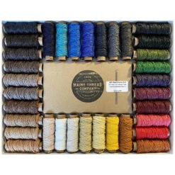 Maine Thread, Twisted Waxed Cord, 34 Color Set, .035"
