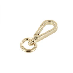4000N 3/8" Gold Plate, Swivel Lever Snap, Solid Brass-LL -Buckleguy 4000 0G GP LL04 18979.1603216774