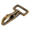 4250 Antique Brass, Halter Snap, Solid Brass-LL, Multiple Sizes -Buckleguy 4250 1A DOEB LL 1 28686.1703712339