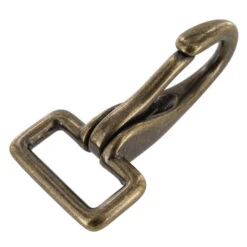 4250 Antique Brass, Halter Snap, Solid Brass-LL, Multiple Sizes -Buckleguy 4250 1A DOEB LL04 49870.1703712337
