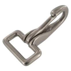 4250 Nickel Matte, Halter Snap, Solid Brass-LL, Multiple Sizes -Buckleguy 4250 1A NMR2 LL01 34769.1703712418