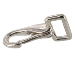 4250 Nickel Plate, Halter Snap, Solid Brass-LL, Multiple Sizes -Buckleguy 4250 1A NP LL01 60246.1703712462