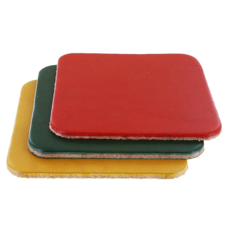 4th Of July Leather Coasters, Ketchup-Mustard-Relish, Wickett & Craig, Square 3 4th Of July Leather Coasters, Ketchup-Mustard-Relish, Wickett & Craig, Square