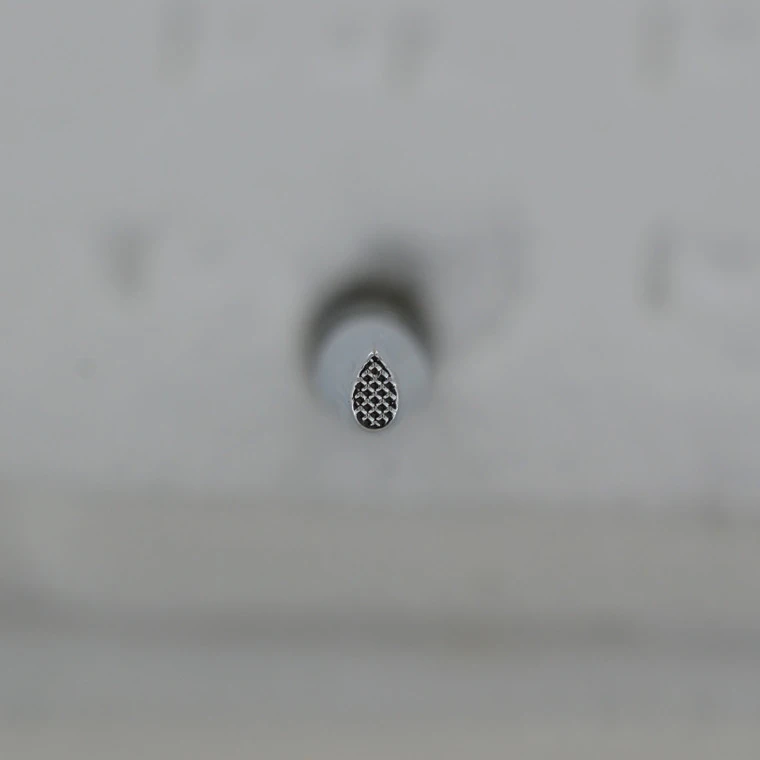 Background, Teardrop, Wide Squares, Leather Stamping Tool 4 Background, Teardrop, Wide Squares, Leather Stamping Tool - Image 2