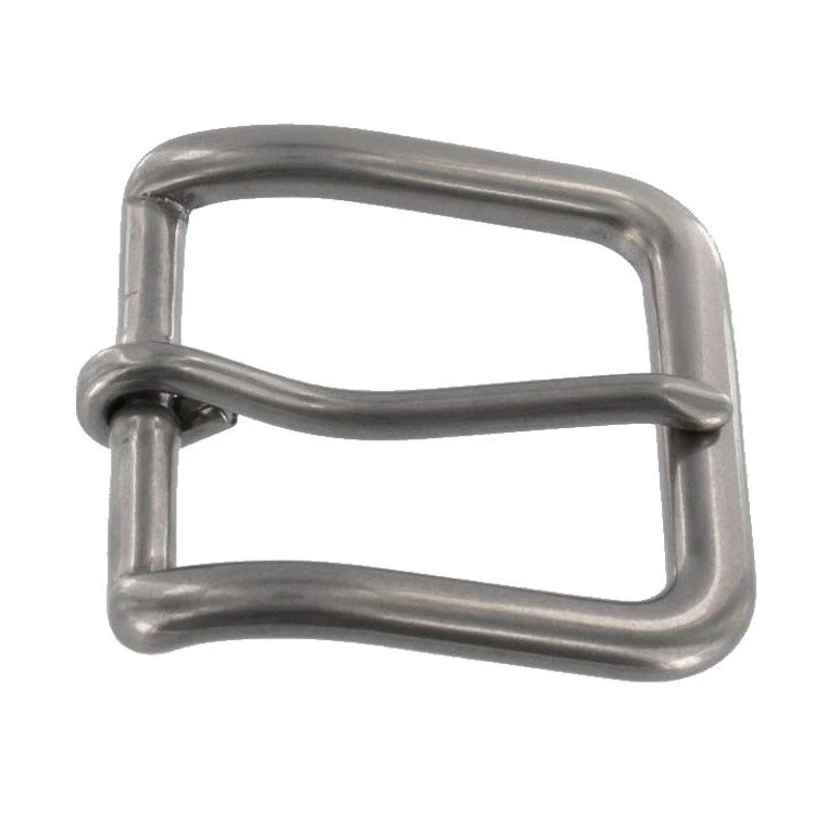 B1110 Nickel Matte, Heel Bar Buckle, Solid Brass-LL, Multiple Sizes 4 B1110 Nickel Matte, Heel Bar Buckle, Solid Brass-LL, Multiple Sizes - Image 2