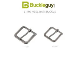 B1110 Nickel Matte, Heel Bar Buckle, Solid Brass-LL, Multiple Sizes 9 B1110 Nickel Matte, Heel Bar Buckle, Solid Brass-LL, Multiple Sizes -Buckleguy B1110 NMR2 13928.1700584361