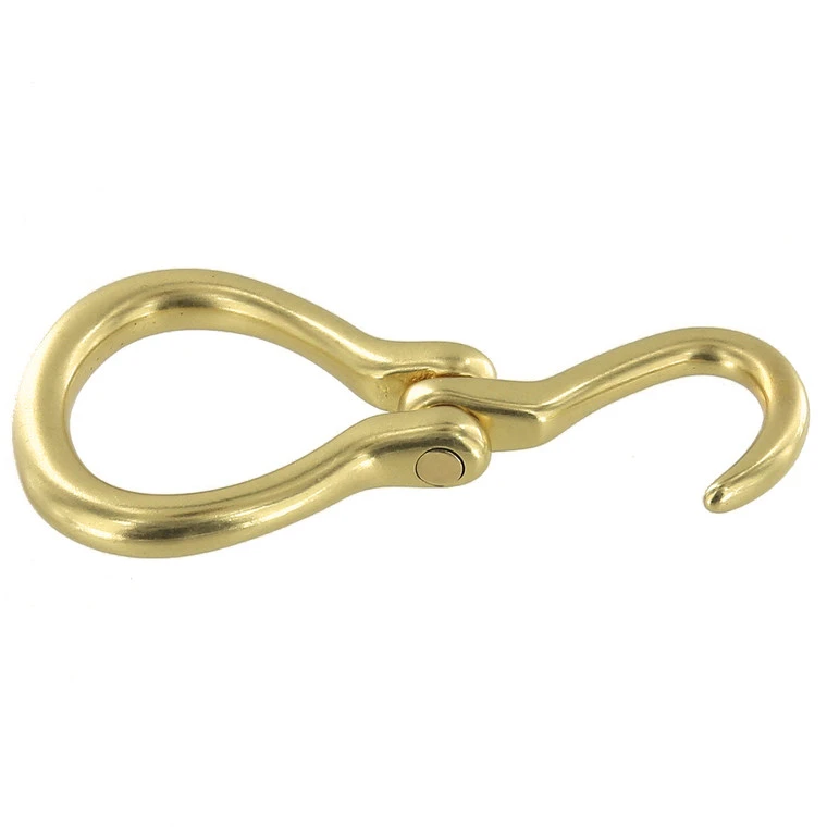 B3301 1 1/4" Natural Brass, Hoof Pick Buckle, Solid Brass-LL 7 B3301 1 1/4" Natural Brass, Hoof Pick Buckle, Solid Brass-LL - Image 5