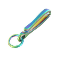 B7498 PVD Rainbow, Fish Hook Key Chain, Solid Brass-LL 9 B7498 PVD Rainbow, Fish Hook Key Chain, Solid Brass-LL -Buckleguy B7498 0A PVDRBW M3 71003.1687447465