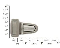 B7587 Nickel Matte, Tuck Lock, Zinc -Buckleguy B7587 NMR2 OVERHEAD 31178.1536637337