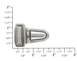 B7587 Nickel Plate, Tuck Lock, Zinc -Buckleguy B7587 NP OVERHEAD 82838.1536665901