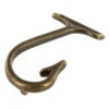 B7804 Fish Hook Buckle, Antique Brass, Solid Brass-LL, Multiple Sizes -Buckleguy B7804 1I DOEB 57983.1699018033
