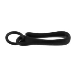B8367 PVD Black Matte, Small Fish Hook Key Chain, Solid Brass-LL -Buckleguy B8367 0A PVDBM LL02 58336.1627327115
