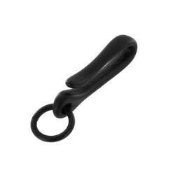 B8367 PVD Black Matte, Small Fish Hook Key Chain, Solid Brass-LL -Buckleguy B8367 0A PVDBM LL03 54228.1627327115