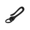 B8367 PVD Black Matte, Small Fish Hook Key Chain, Solid Brass-LL -Buckleguy B8367 0A PVDBM LL05 76795.1627327152