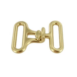 B8474 1 1/4" Natural Brass, Cinch Buckle, Solid Brass-LL -Buckleguy B8474 1E BOCR2 LL03 81473.1656606798