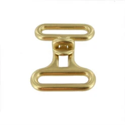 B8474 1 1/4" Natural Brass, Cinch Buckle, Solid Brass-LL -Buckleguy B8474 1E BOCR2 LL04 50854.1656606798