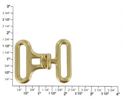 B8474 1 1/4" Natural Brass, Cinch Buckle, Solid Brass-LL -Buckleguy B8474 1E BOCR2 LL05 17636.1657648226
