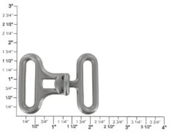 B8474 1 1/4" Nickel Matte, Cinch Buckle, Solid Brass-LL -Buckleguy B8474 1E NMR2 LL05 14333.1657648250