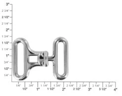 B8474 1 1/4" Nickel Plate, Cinch Buckle, Solid Brass-LL -Buckleguy B8474 1E NP LL05 57461.1657648235