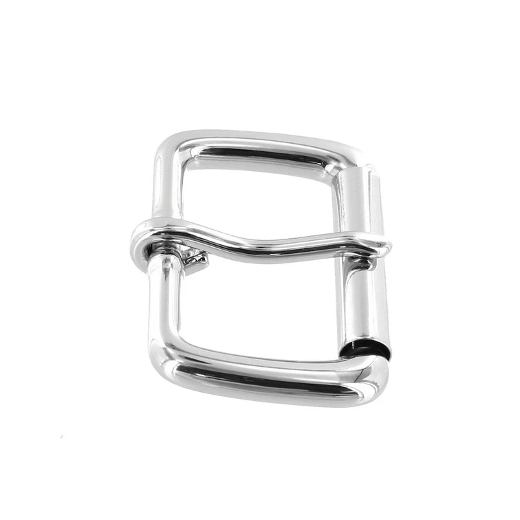 B8492 1 1/2" Nickel Plate, Roller Buckle, Solid Brass-LL 4 B8492 1 1/2" Nickel Plate, Roller Buckle, Solid Brass-LL - Image 2