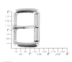 B8492 1 1/2" Nickel Plate, Roller Buckle, Solid Brass-LL 9 B8492 1 1/2" Nickel Plate, Roller Buckle, Solid Brass-LL -Buckleguy B8492 1I NP07 35050.1686928034