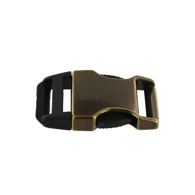B8606 Antique Brass Plated, Side Release Buckle, Zinc/Plastic, Multiple Sizes 5 B8606 Antique Brass Plated, Side Release Buckle, Zinc/Plastic, Multiple Sizes - Image 3